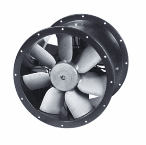 S&P TCBBx2/4 contra-rotating cased axial fan with twin impellers