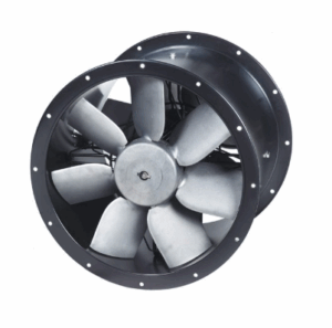 S&P TCBBx2/4 contra-rotating cased axial fan with twin impellers